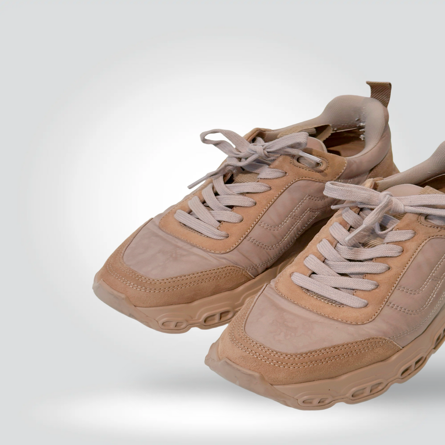 Pre-Owned Hermès Impulse Tan Camel Suede Leather Sneaker Elevated Sole — Size 35 — Good | Style Reissue Vancouver