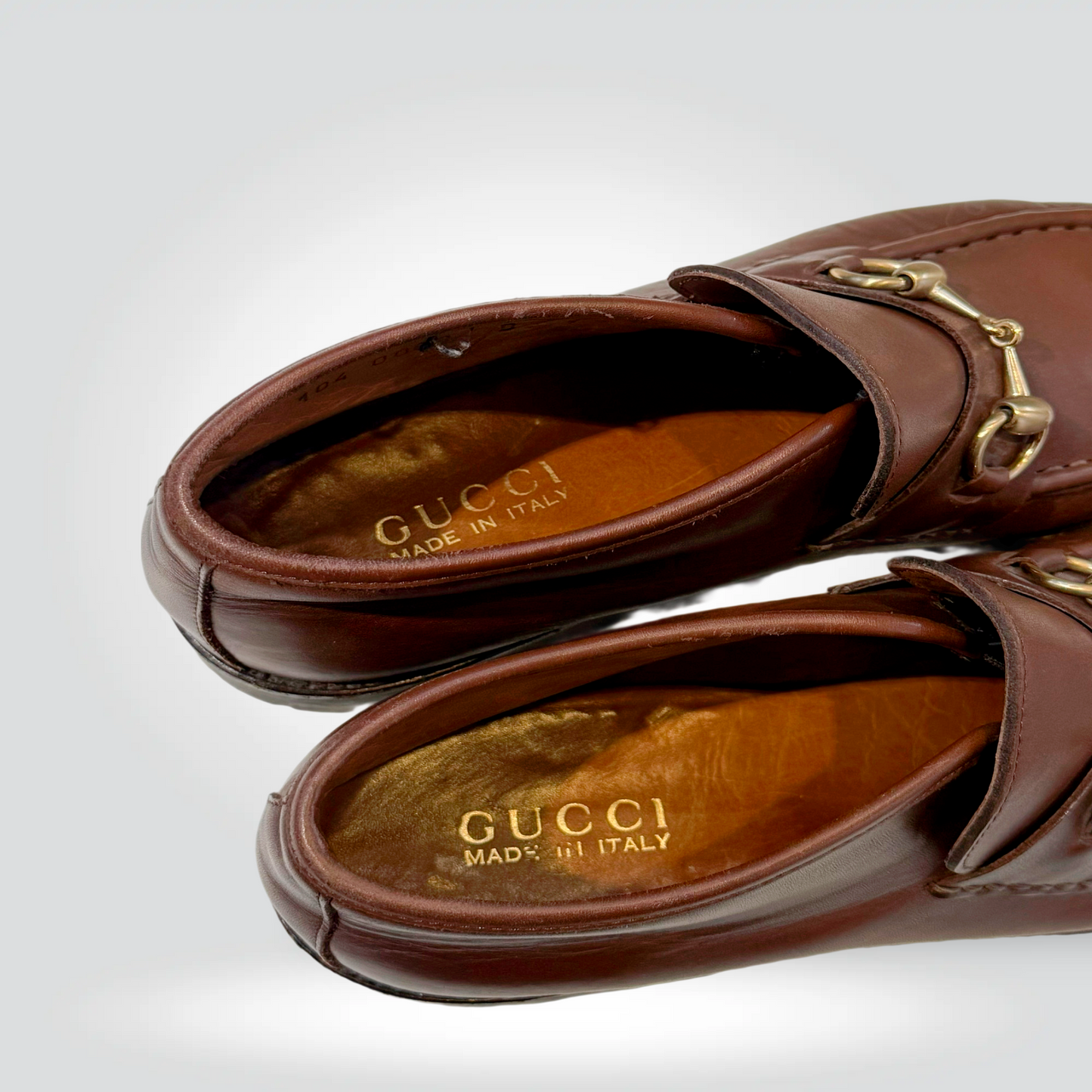 Pre-Owned Gucci Horsebit Brown Leather Ankle Boot Gold Hardware Lug Sole Low Heel — Size 39 — Good | Style Reissue Vancouver