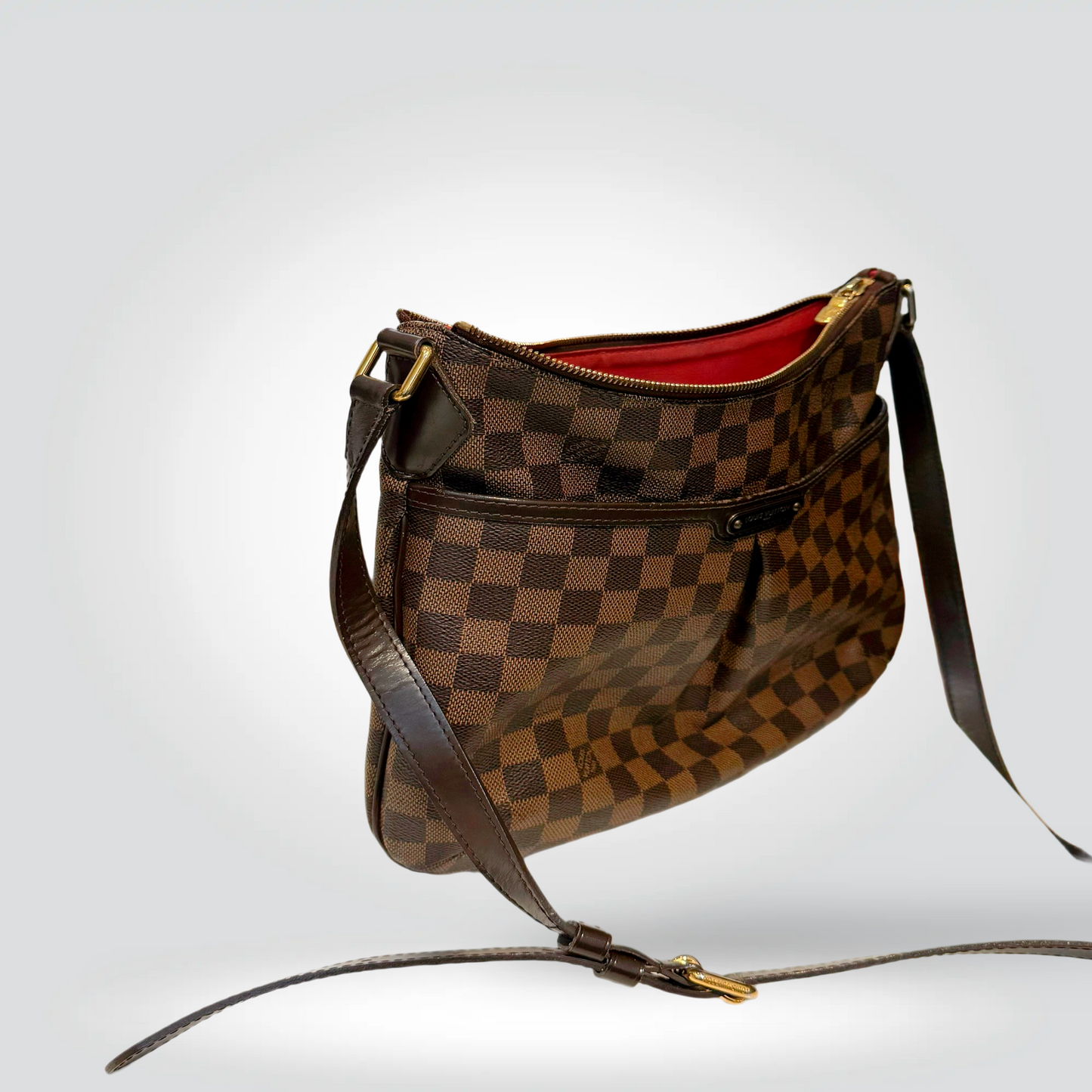 re-Owned Louis Vuitton Bloomsbury Damier Ebene Canvas Crossbody Shoulder Bag Gold Hardware — Fair | Style Reissue Vancouver