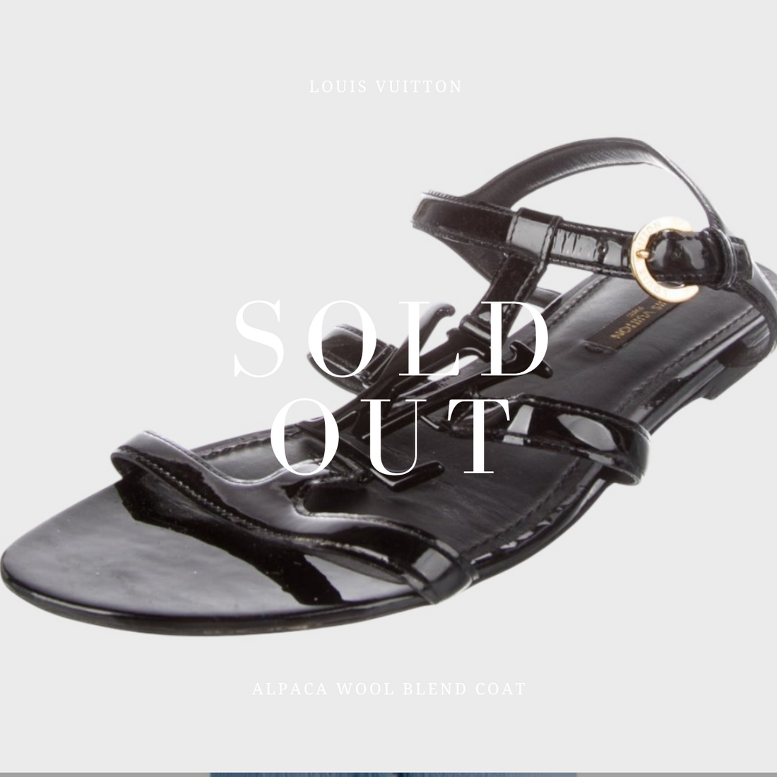 Louis Vuitton Blue Monogram Denim Formentera Flat Sandals Size 40