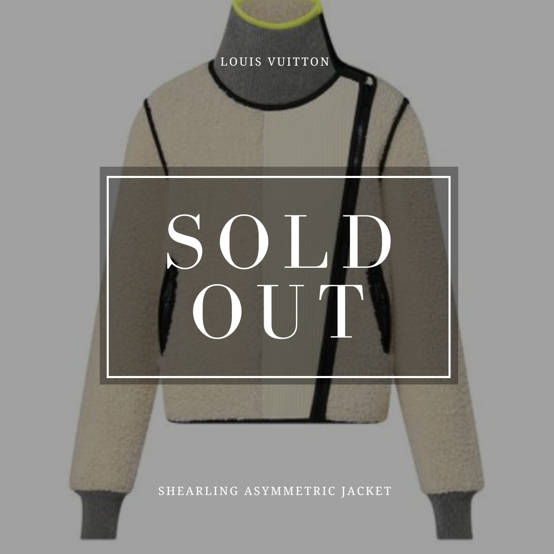 Louis Vuitton shearling-effect zip-up jacket