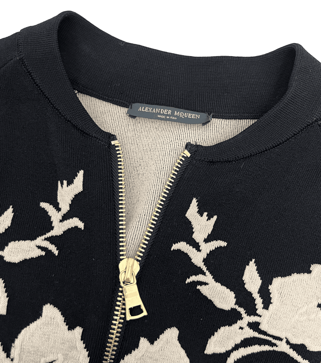 Alexander McQueen Embroidered Zip Cardigan