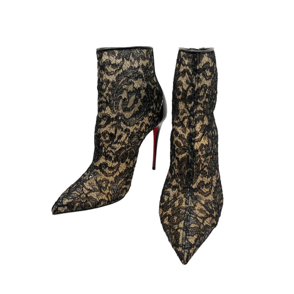 Louboutin Psybootie Sheer Lace Boots