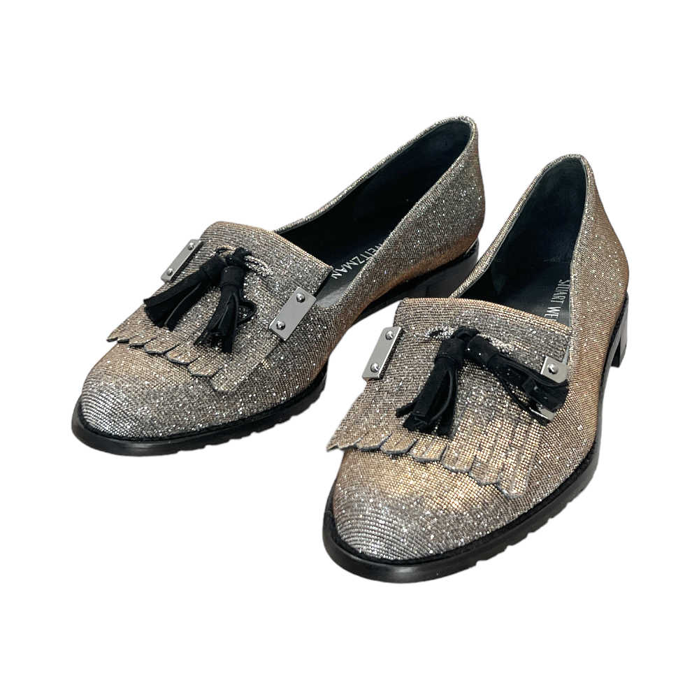 Tasseled Glitter Loafers - 38.5