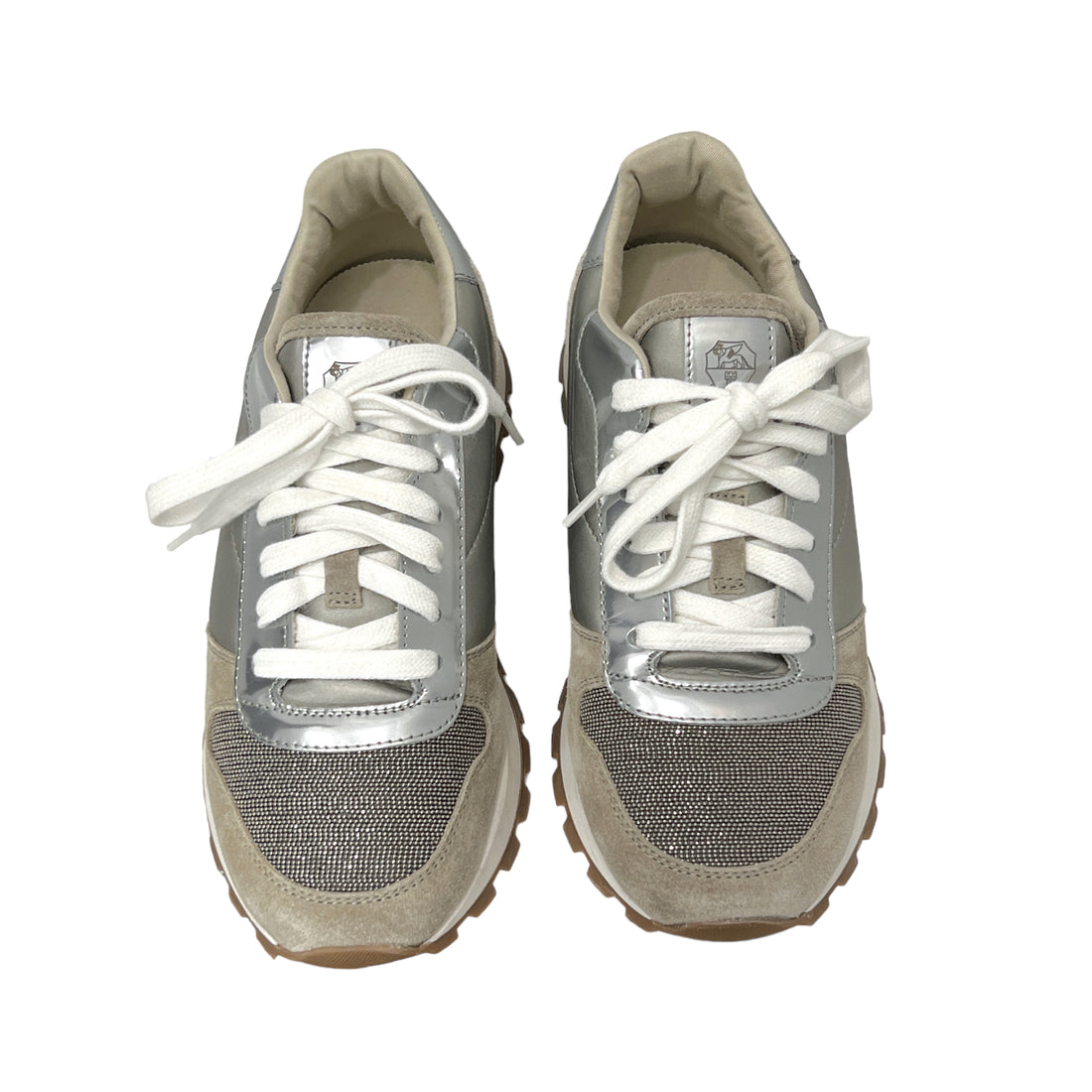 Suede Techno Paneled Sneakers - 37