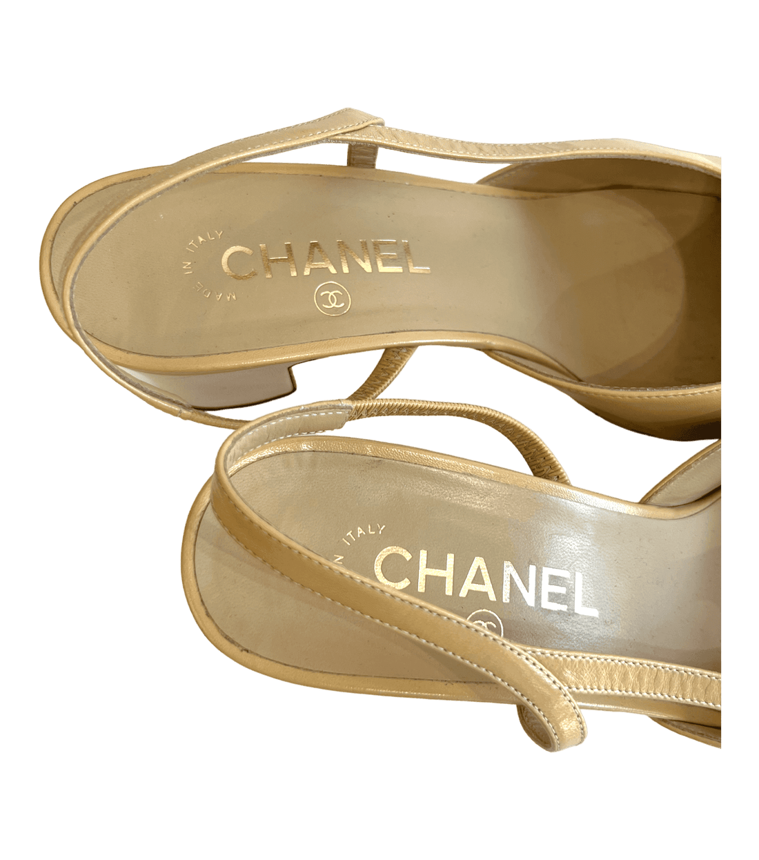 Chanel Cap Toe Slingback Pumps