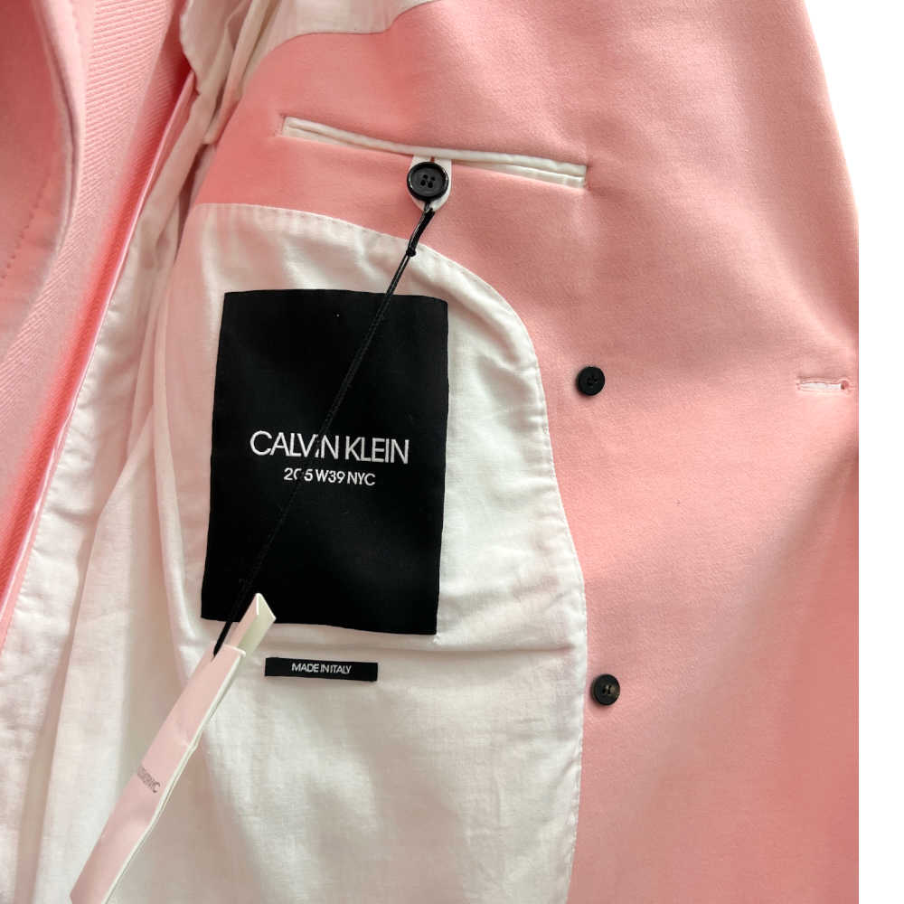 Calvin Klein Pink Velvet Overcoat