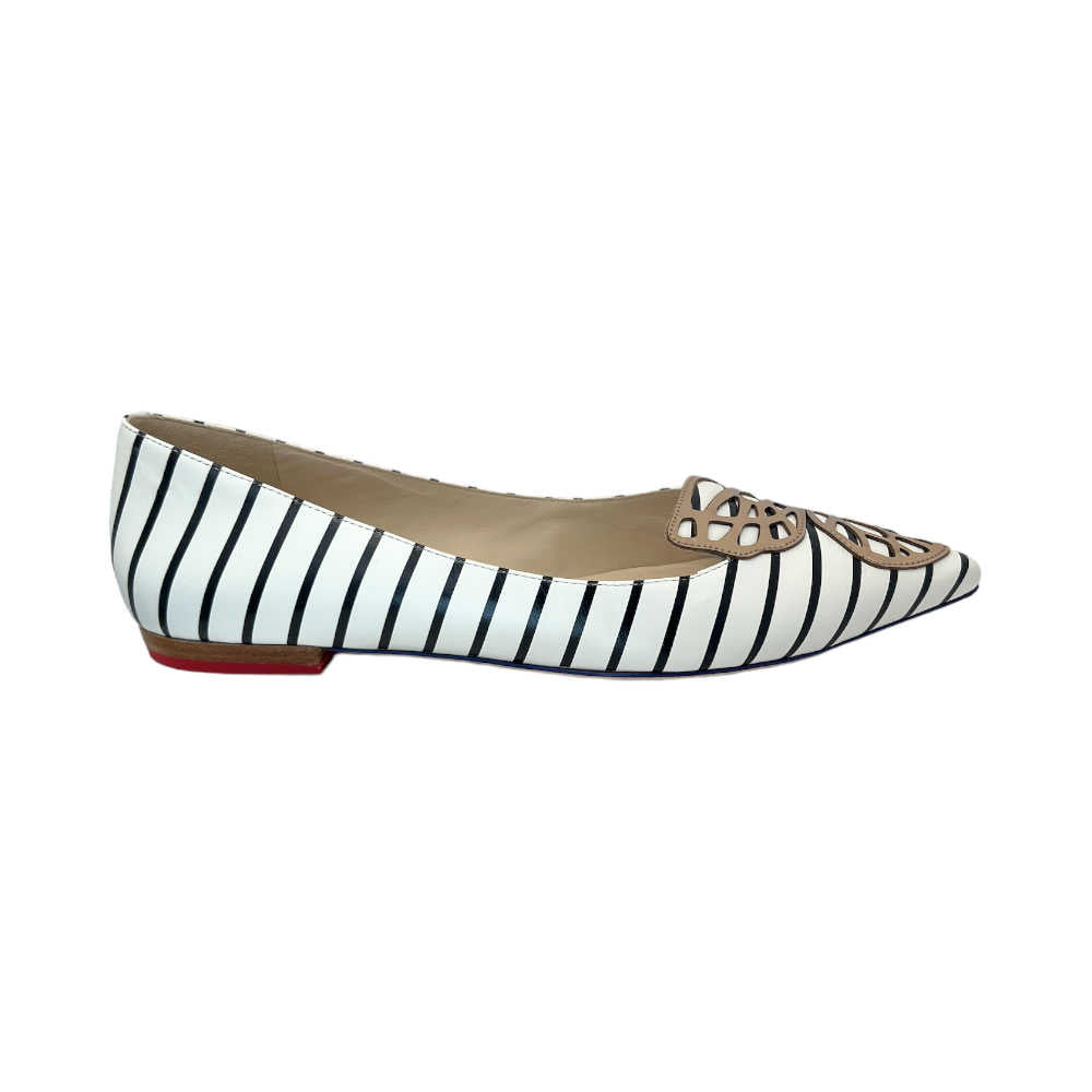 Sophia Webster Striped Butterfly Flats