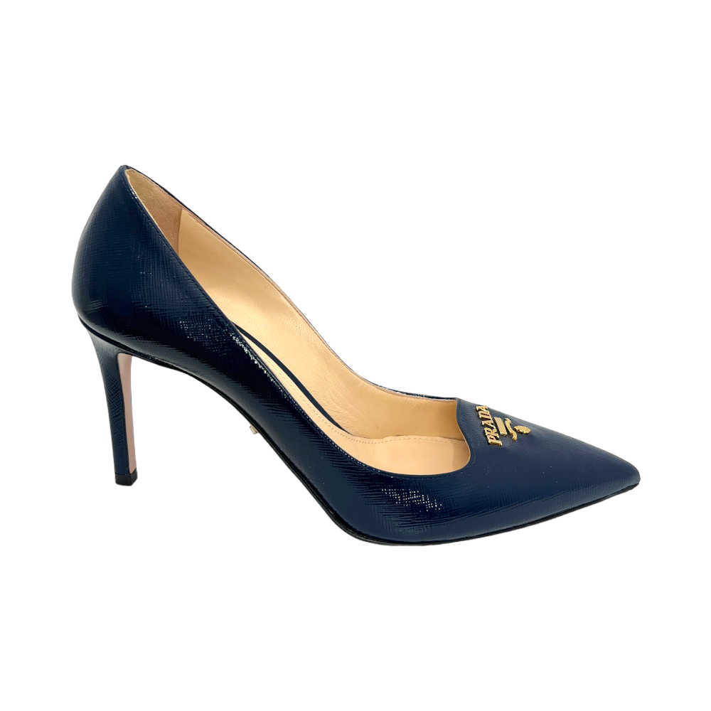 Patent Saffiano Pumps - 38.5