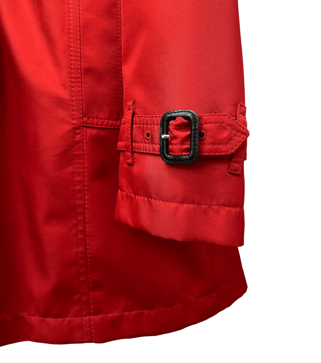 Burberry Red Mid-Length Trench