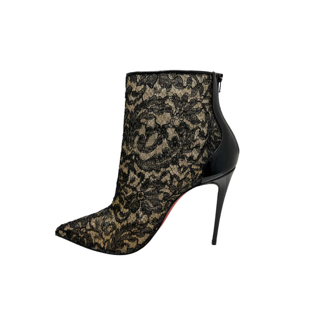 Louboutin Psybootie Sheer Lace Boots