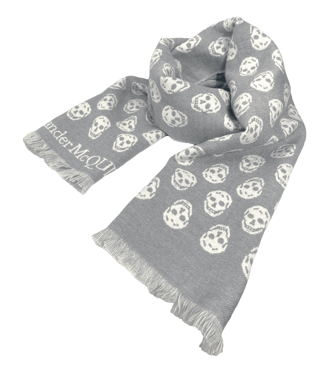 Alexander McQueen Wool Skull Pattern Scarf