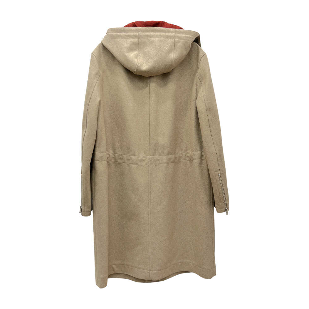 Hermes Hooded Button Wool Coat