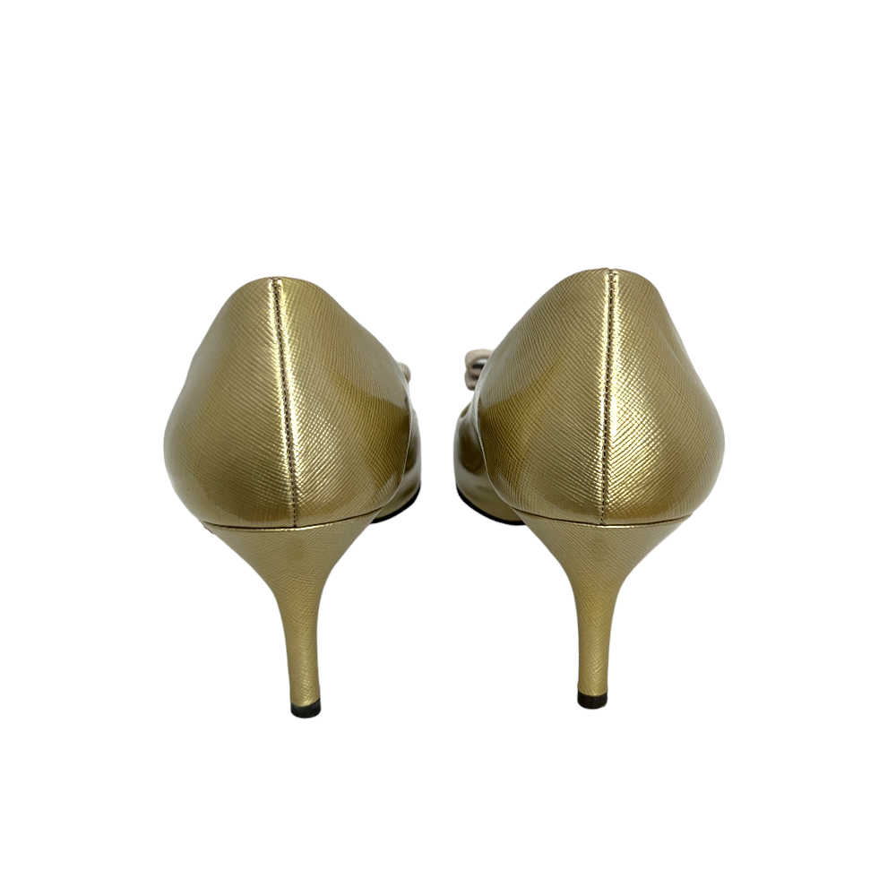 Metallic Vara Bow Pumps - 38.5