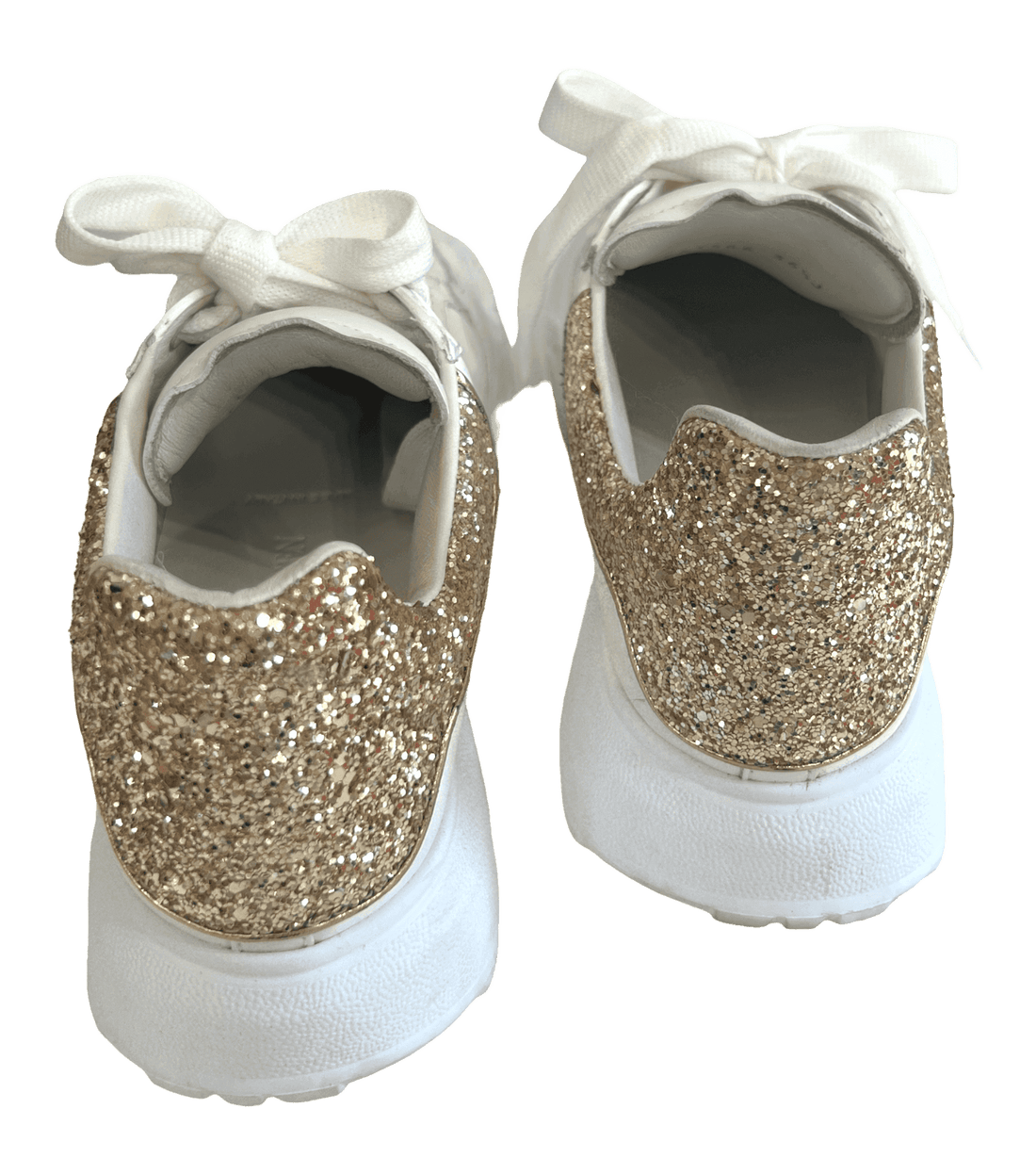 Alexander Mcqueen Glitter Court Trainers