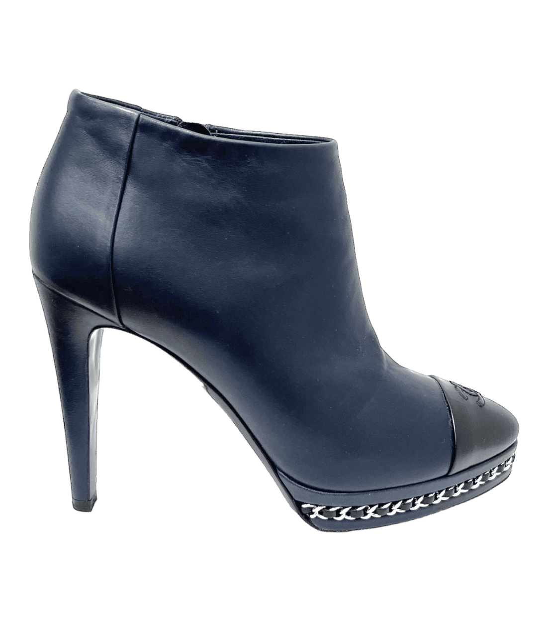 Chanel Cap Toe Platform Boots