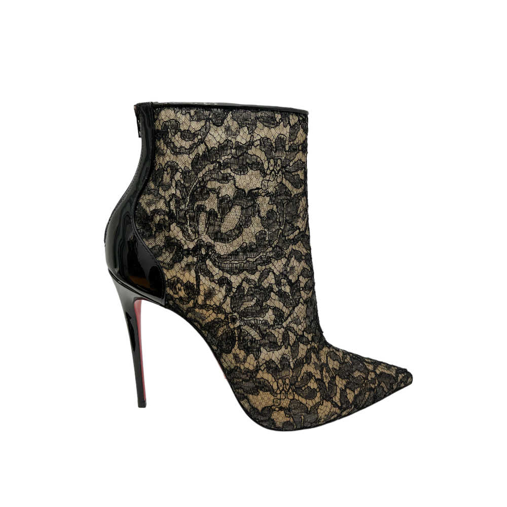 Louboutin Psybootie Sheer Lace Boots