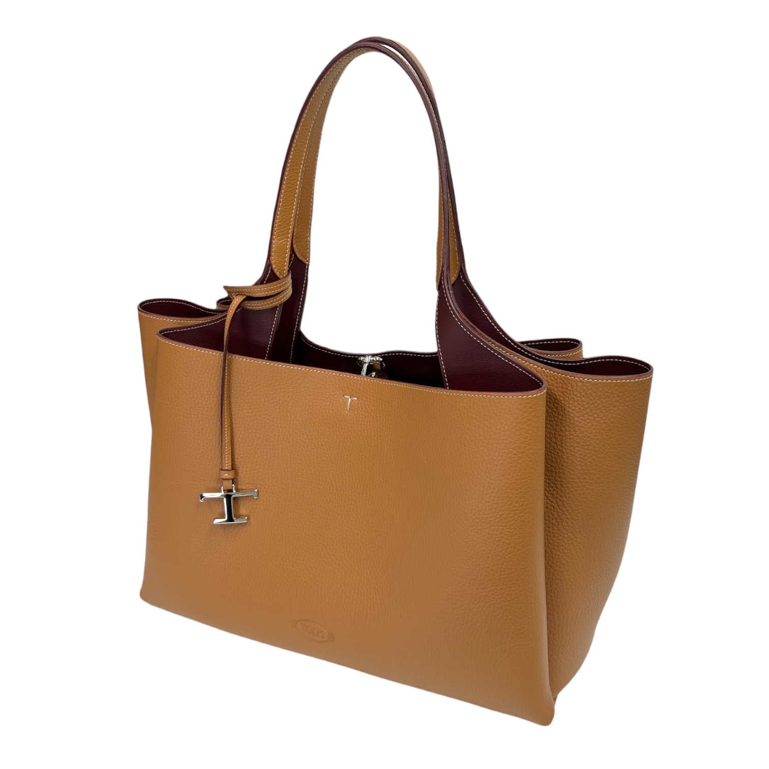 Pendant Leather Tote Bag