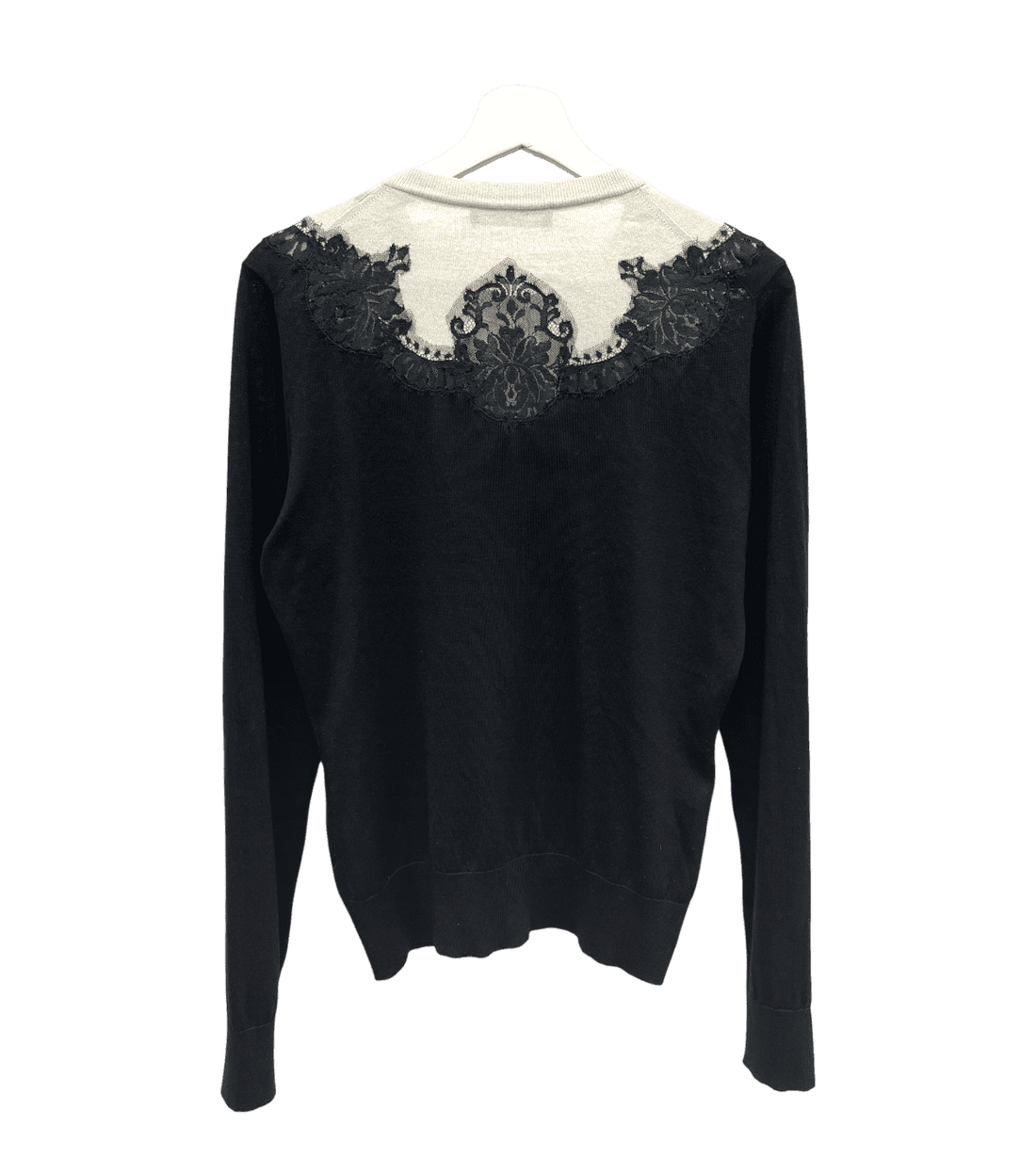 Dolce & Gabbana Silk Lace Inset Cardigan