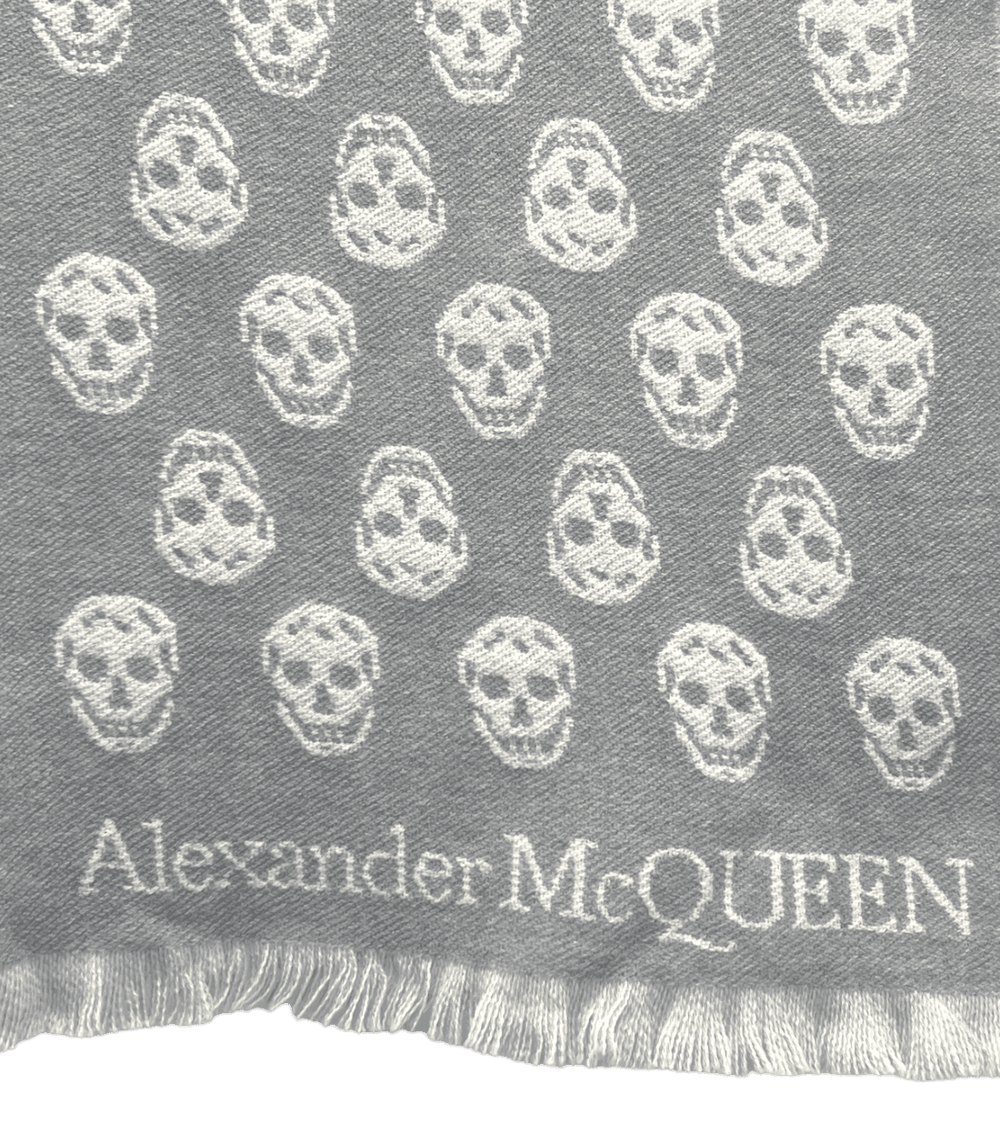 Alexander McQueen Wool Skull Pattern Scarf