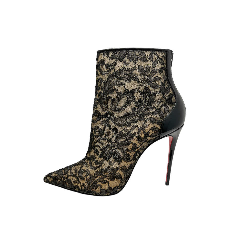 Louboutin Psybootie Sheer Lace Boots