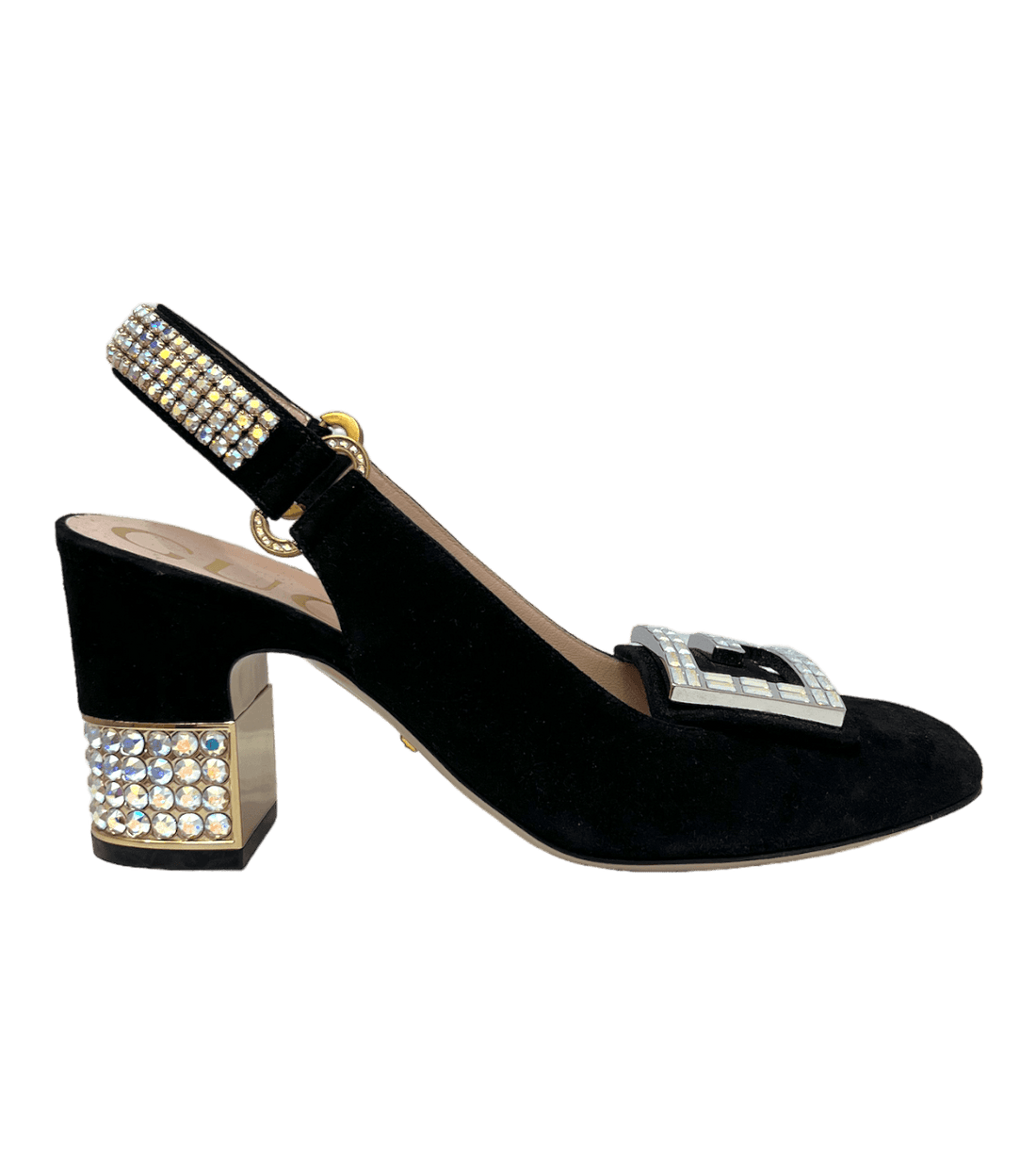 Gucci Crystal Slingback Pumps