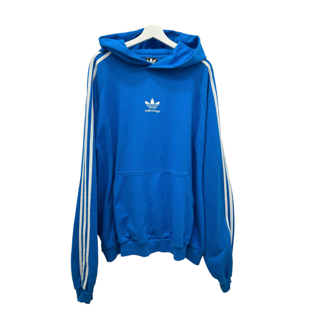 Balenciaga x Adidas Blue Oversized Hoodie