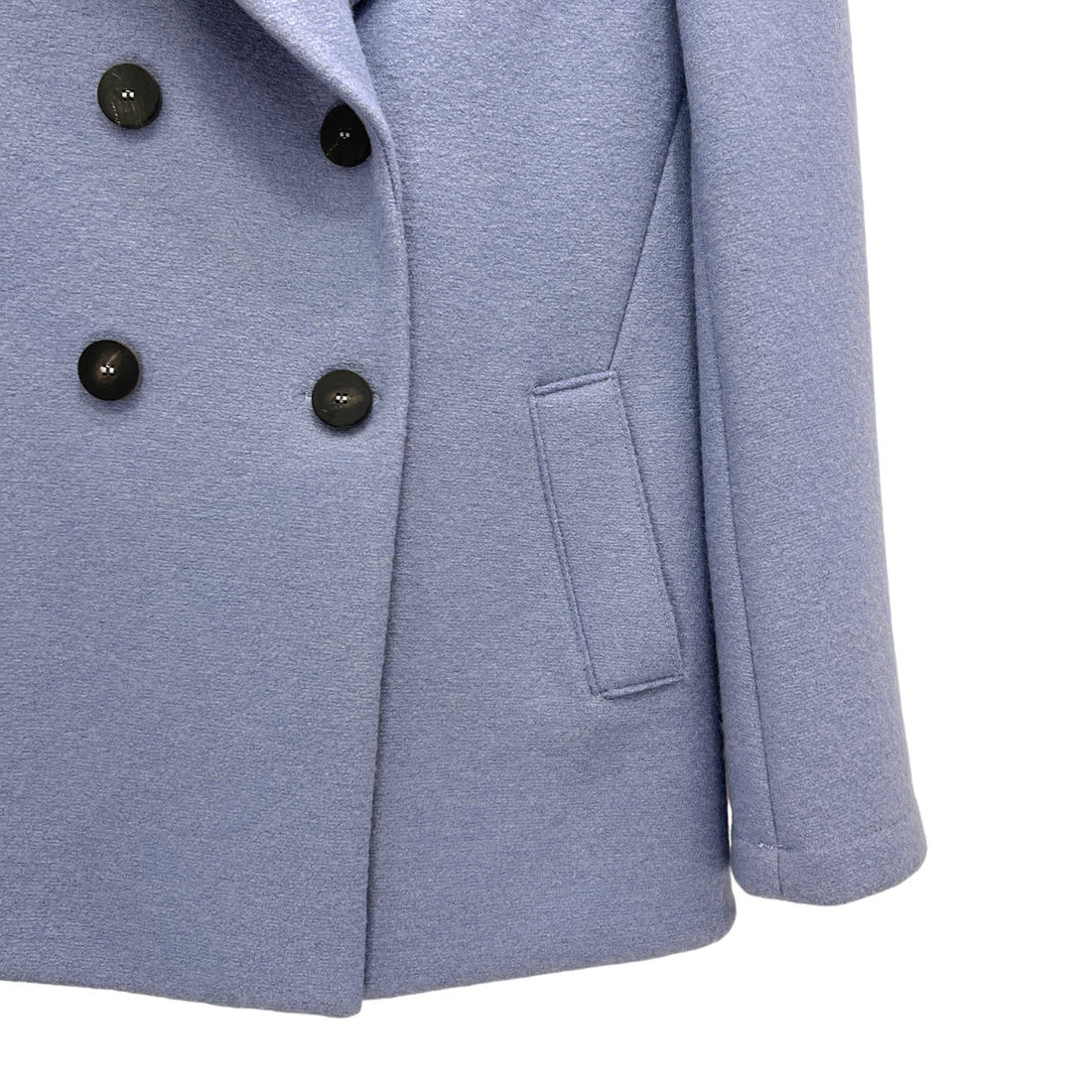 Pressed Wool Peacoat - 40