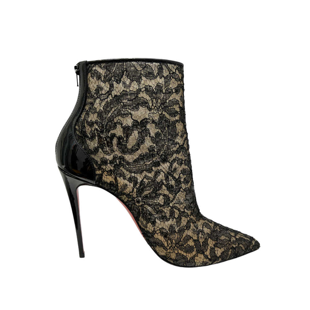 Louboutin Psybootie Sheer Lace Boots