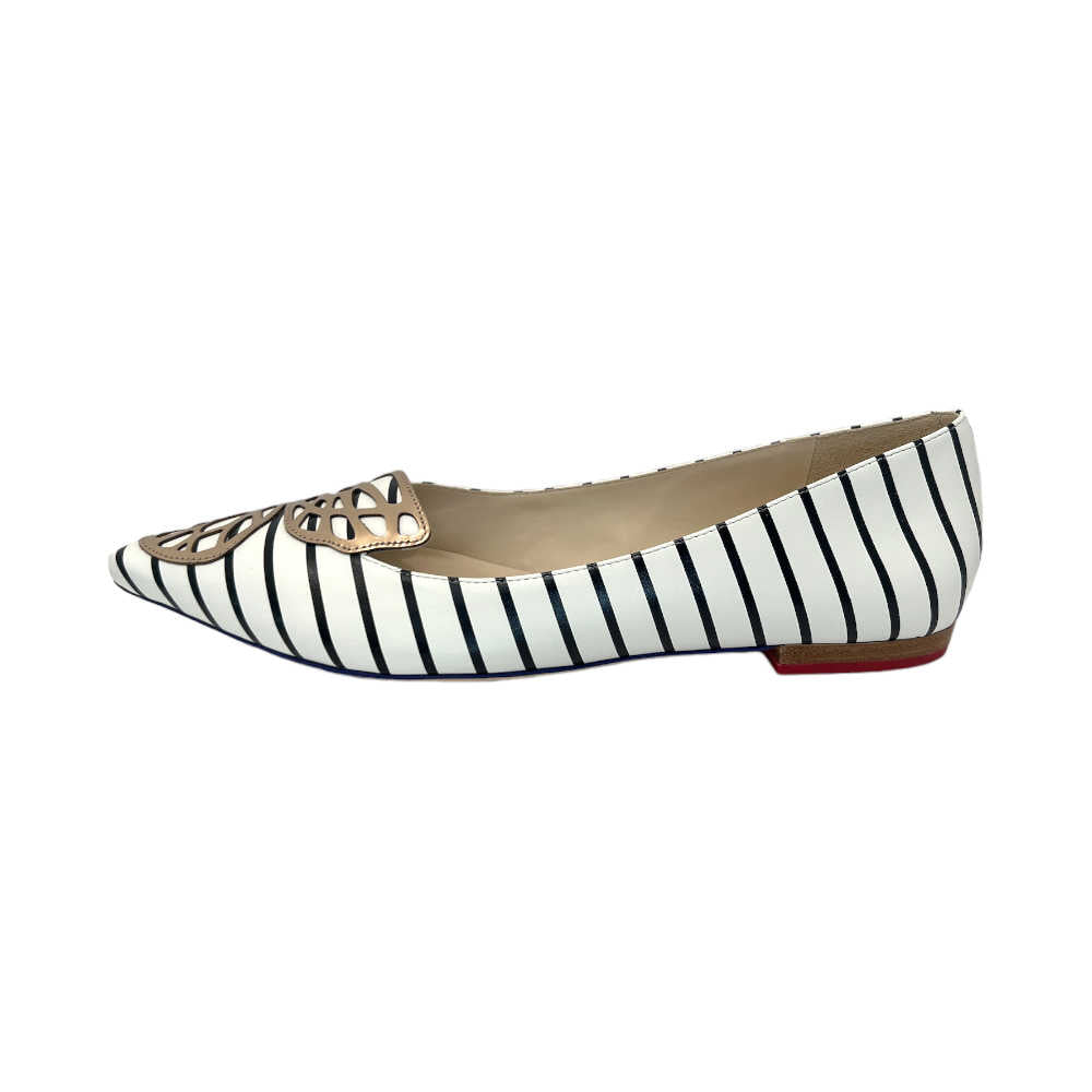 Sophia Webster Striped Butterfly Flats