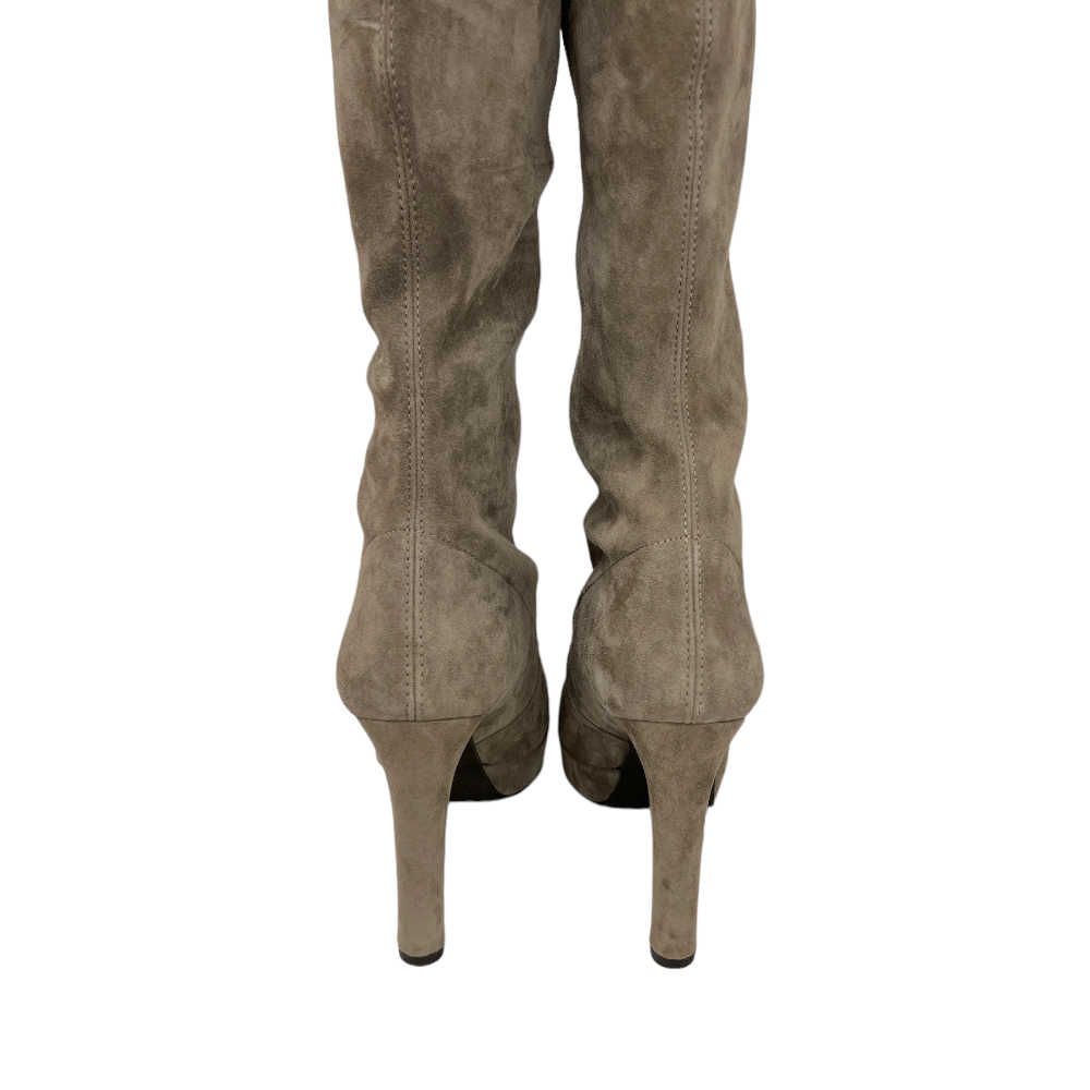 Suede Knee High Highland Boots - 39.5