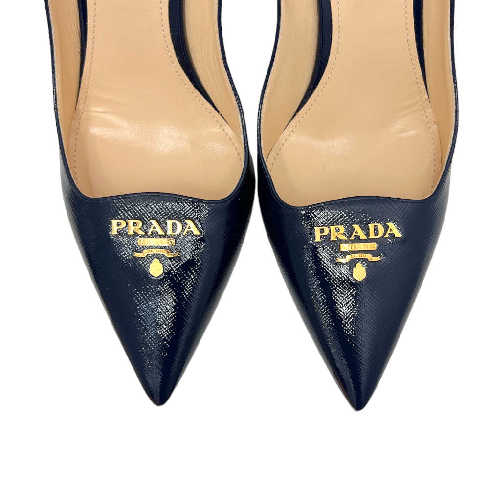 Patent Saffiano Pumps - 38.5