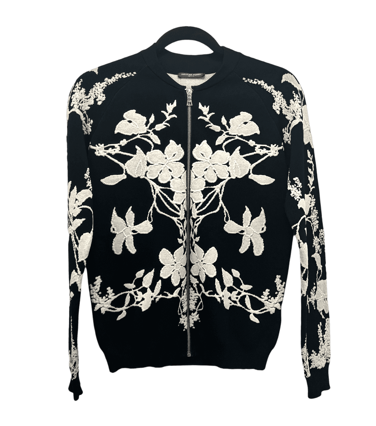 Alexander McQueen Embroidered Zip Cardigan