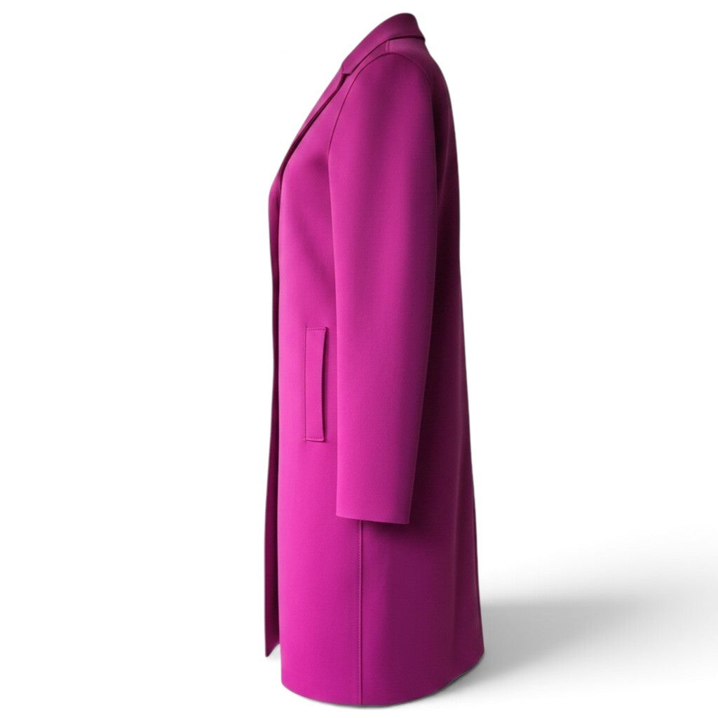 Pre-Owned Harris Wharf London Fuchsia Single-Breasted Coat — IT 38