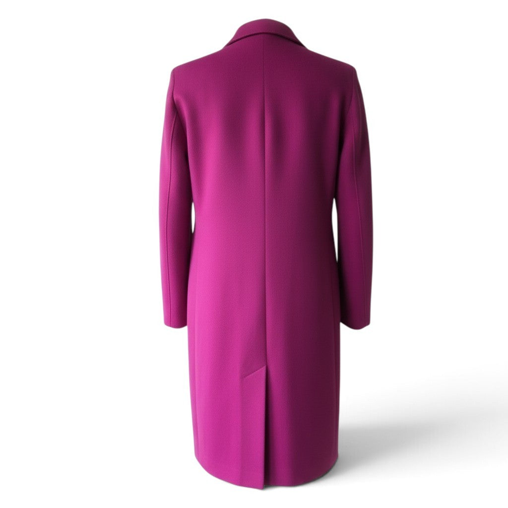 Pre-Owned Harris Wharf London Fuchsia Single-Breasted Coat — IT 38
