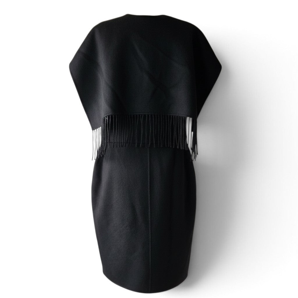 Pre-Owned Hermès Black Double-Sided Cashmere Belted Vest — Size 38