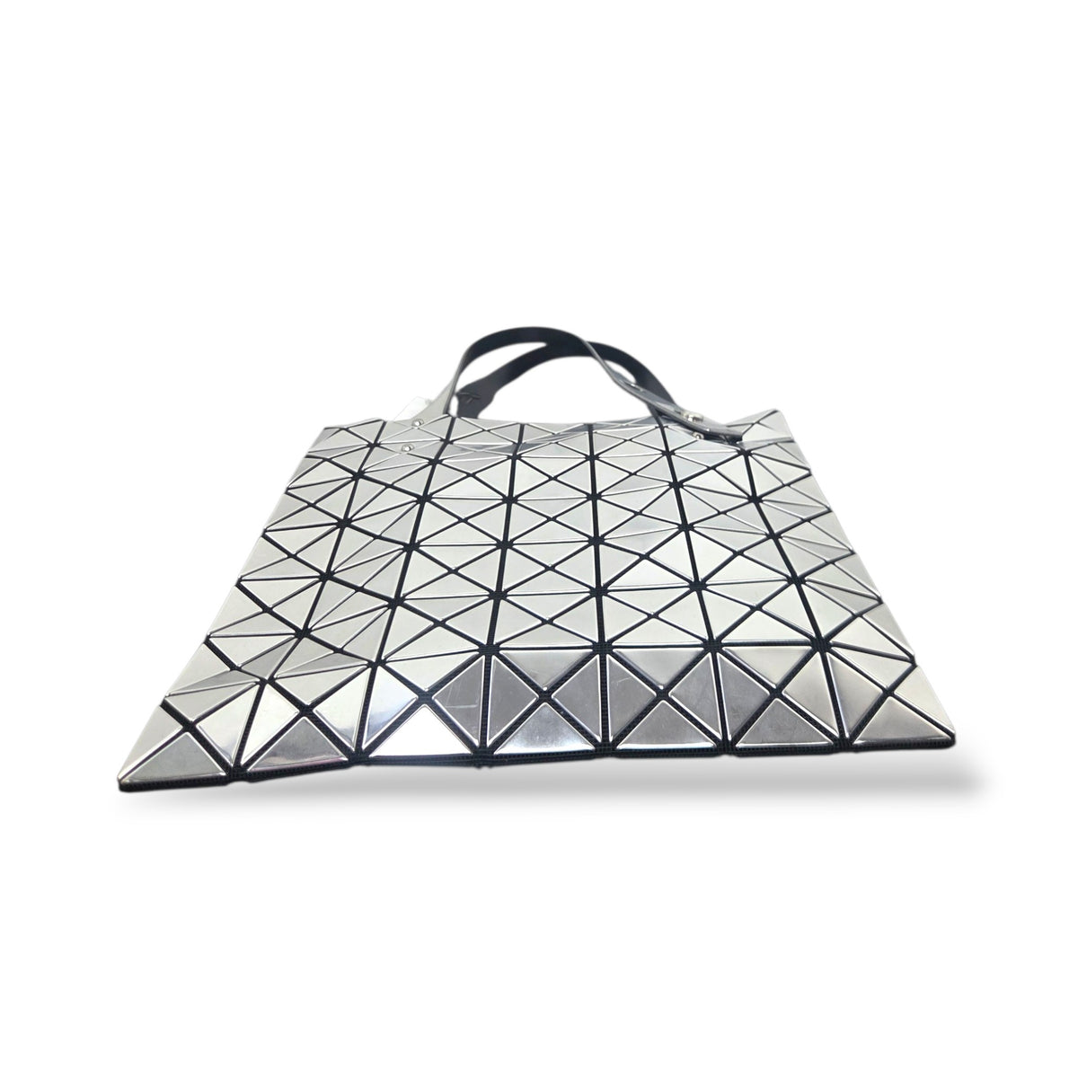 Pre-Owned Bao Bao Issey Miyake Lucent Metallic Tote in Silver