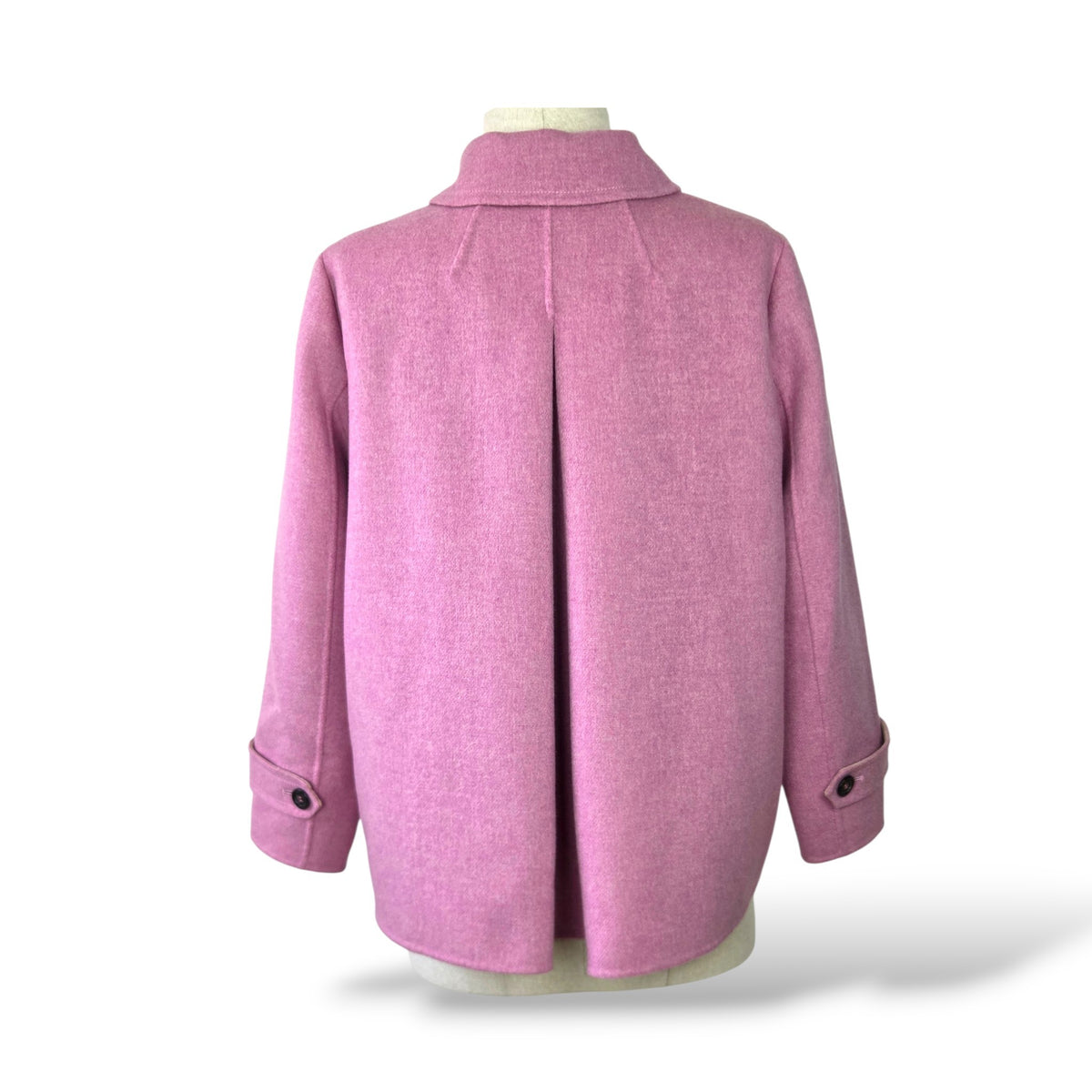 Pre-Owned Weekend Max Mara Cucito a Mano Virgin Wool-Blend Pea Coat