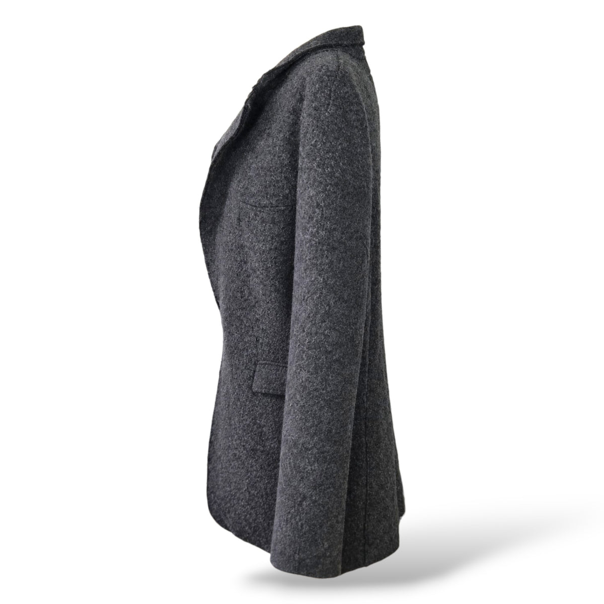 Pre-Owned R13 F/W 2021 Dark Grey Raw Cut Ragged Blazer — Size M
