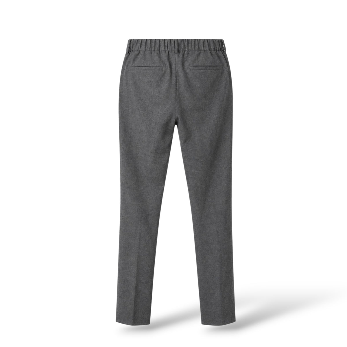 Pre-Owned Brunello Cucinelli Grey Virgin Wool-Blend Pleated Italian-Fit Trousers