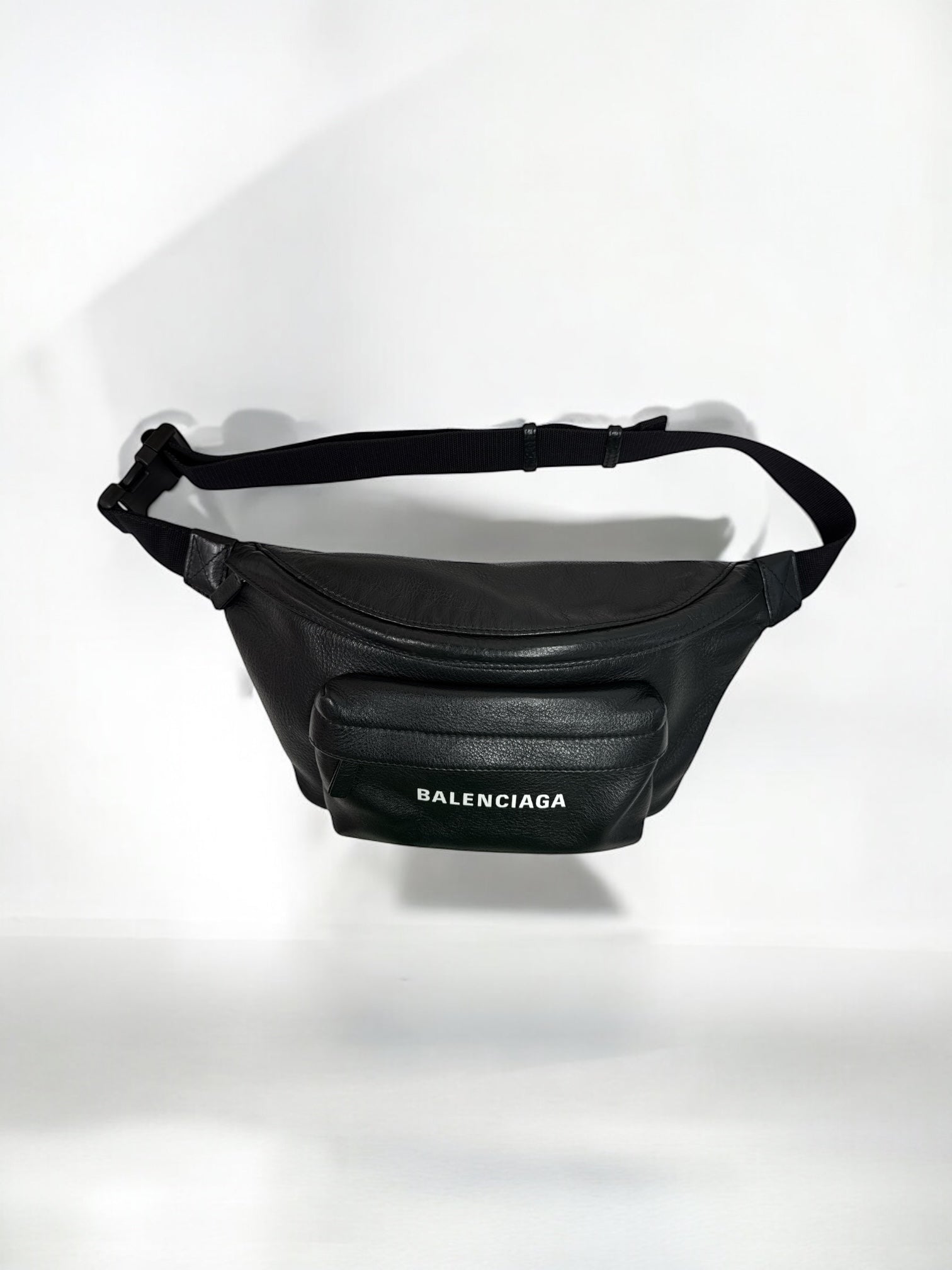 Balenciaga Black Leather Everyday Belt Bag