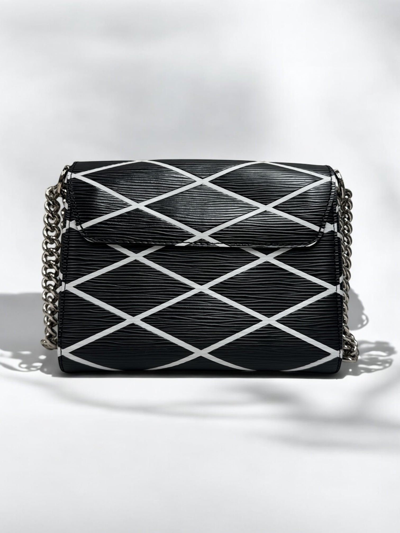 Louis Vuitton Epi Malletage Twist Shoulder Bag PM Black