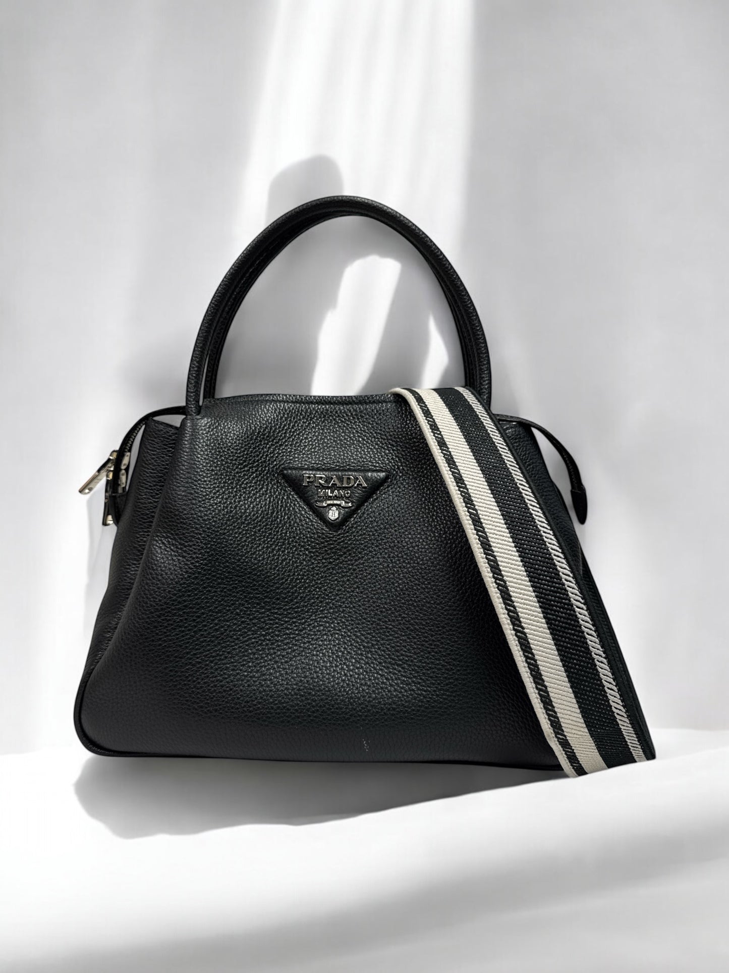 Prada Cervo Flou Handle Bag