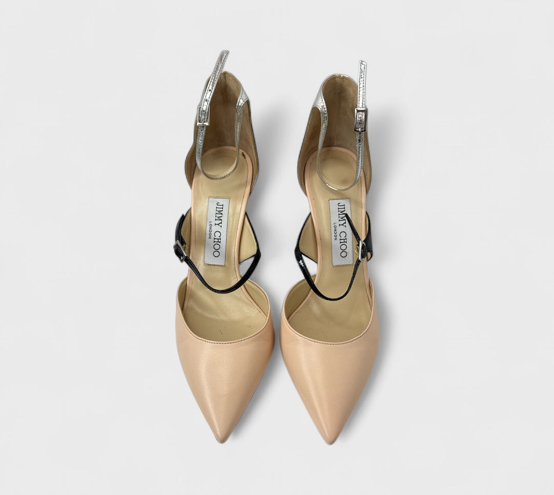 Jimmy Choo Typhoon Leather Pumps Size 37