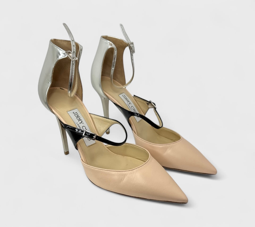 Jimmy Choo Typhoon Leather Pumps Size 37