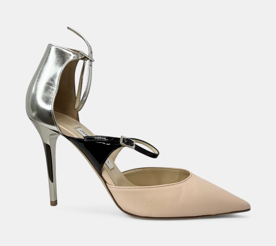 Jimmy Choo Typhoon Leather Pumps Size 37