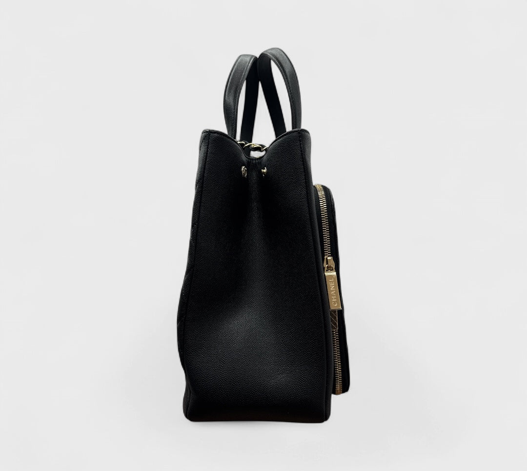 CHANEL Business Affinity Leather Handbag Large
