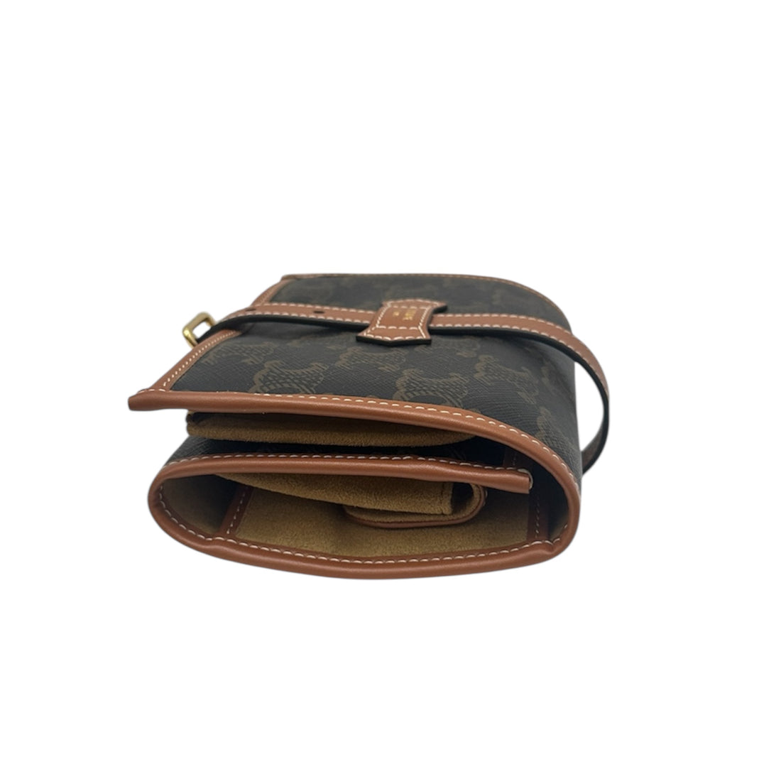 Celine Triomphe Jewelry Pouch – Monogram Canvas & Leather Travel Organizer | Luxury Roll-Up Case