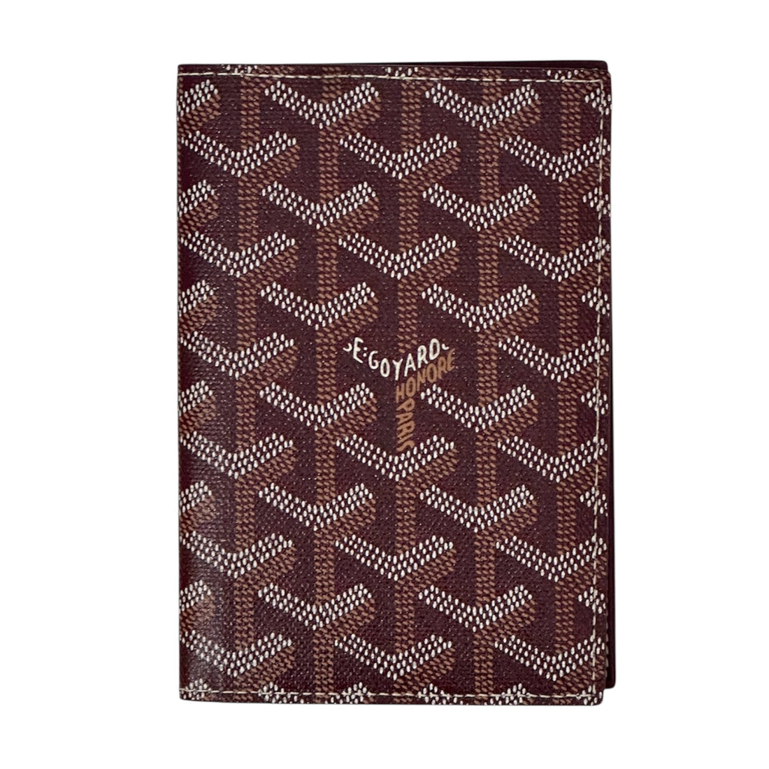 Goyard Saint Sulpice Card Holder – Burgundy Goyardine Canvas & Leather Bifold Wallet | Made in France