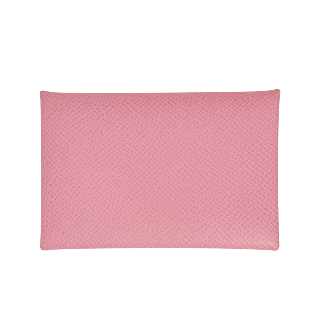 Hermès Calvi Duo Compact Verso Card Holder in Rose Pink Leather | Luxury Envelope Wallet, Made in France